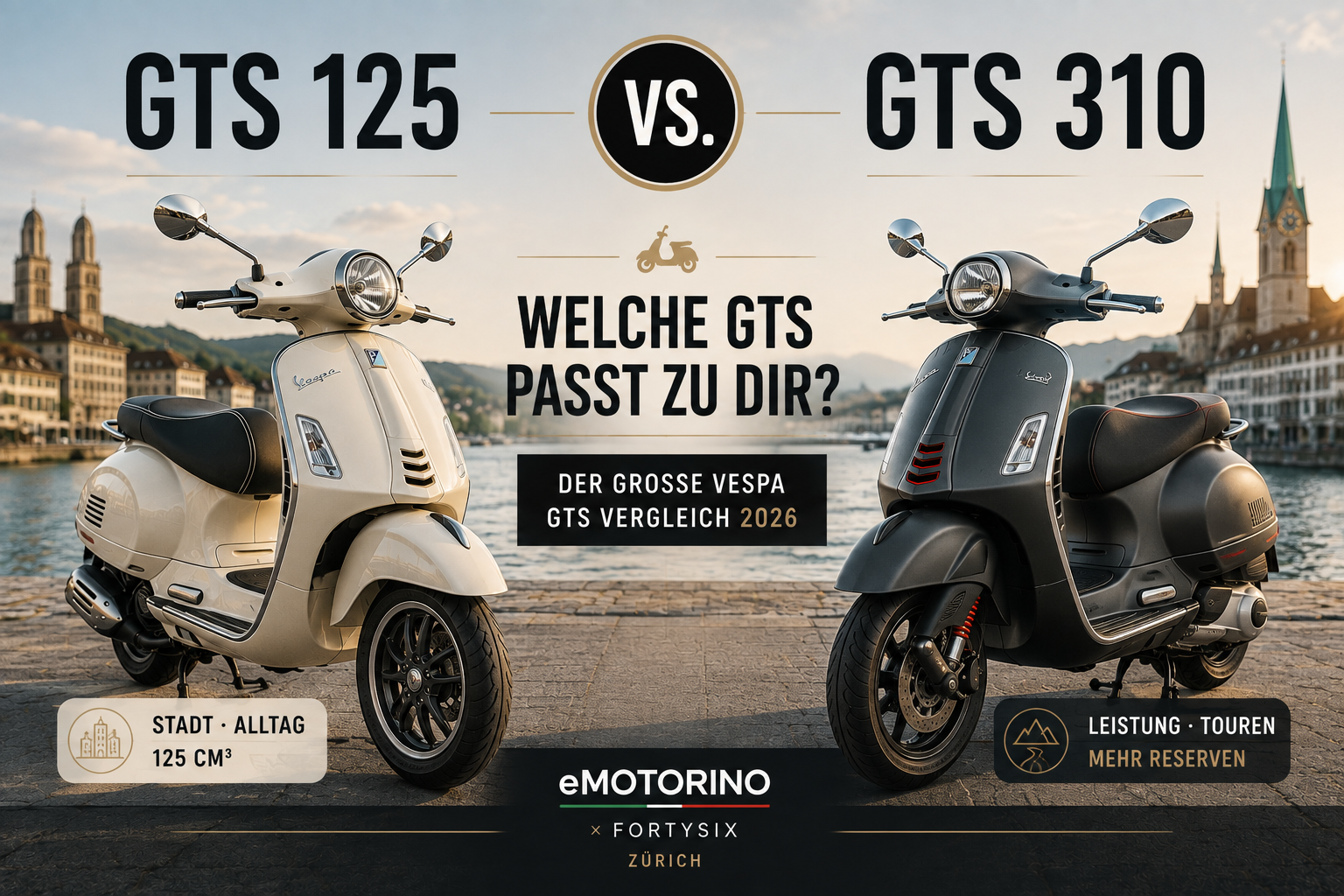 Vespa GTS 125 oder 310? Vergleich & Kaufberatung 2026