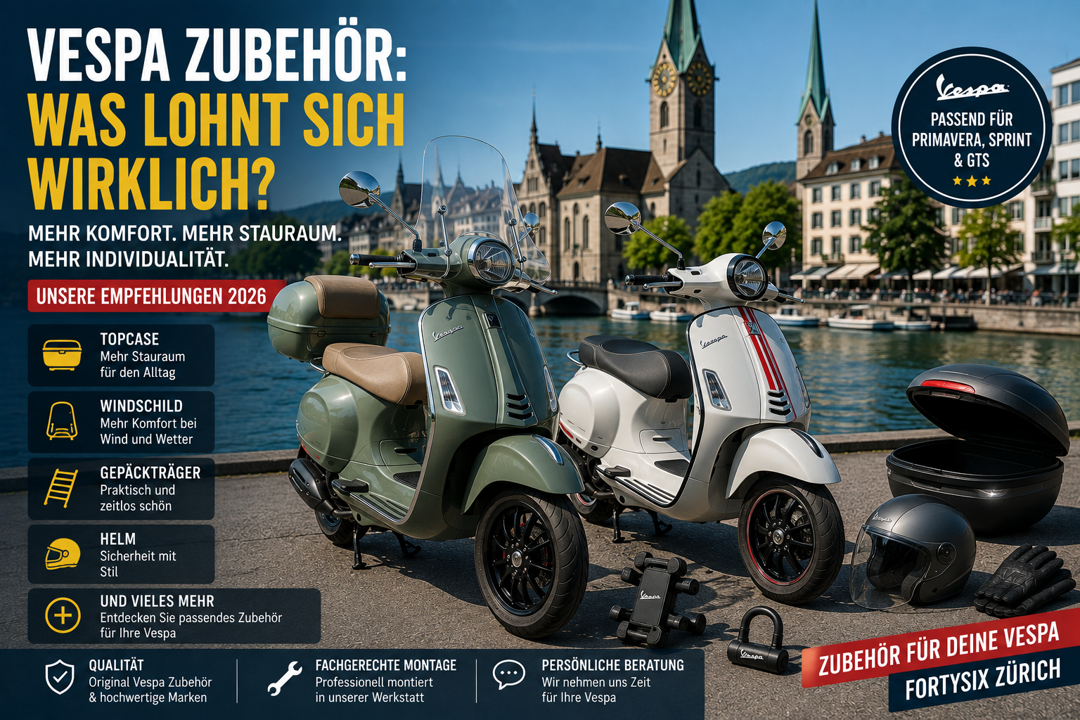Vespa Zubehör 2026: Was lohnt sich wirklich?
