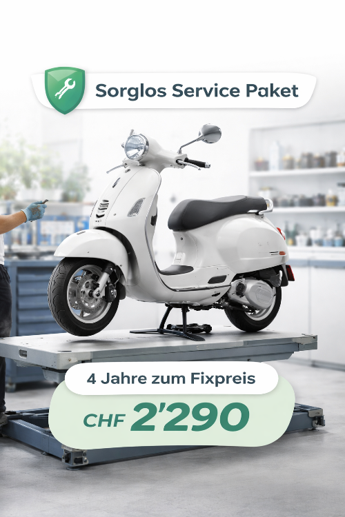 Sorglos Service Paket Vespa – 4 Jahre Wartung zum Fixpreis